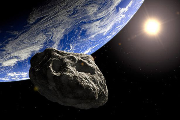 Artist's impression of Chicxulub asteroid