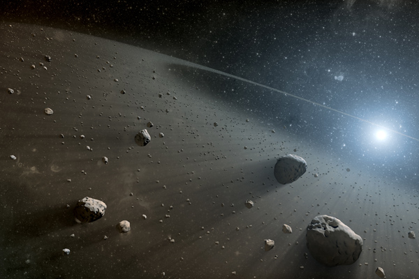 Artist's concept of Asteroid belt