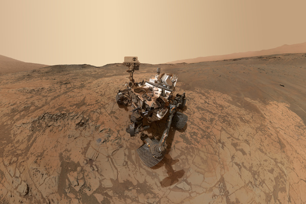 Curiosity Self-Portrait on Mars' Mount Sharp