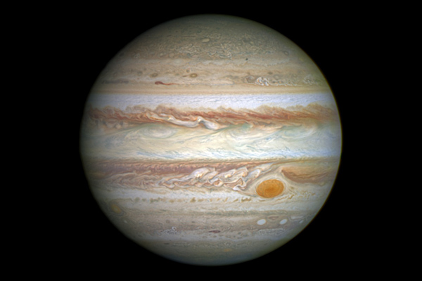 Full disc view of Jupiter in April 2014