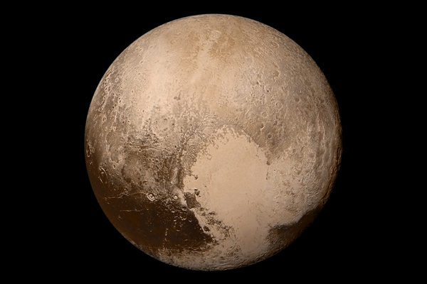 Full disc view of Pluto by New Horizons