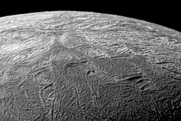 South polar region of Enceladus