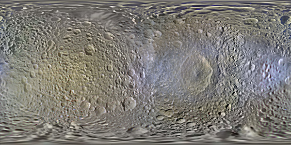 Color Map of Mimas