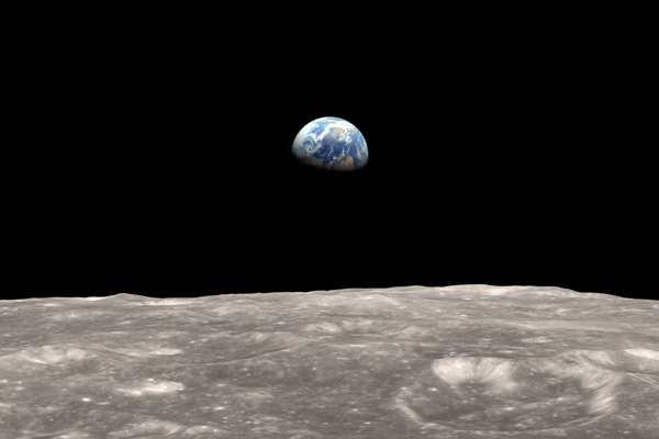 Earth view from Moon