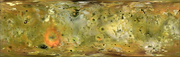 Io's surface map