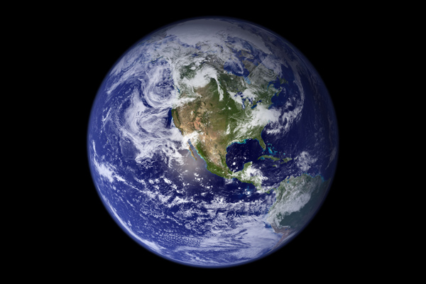 The Blue Marble of Western Hemisphere