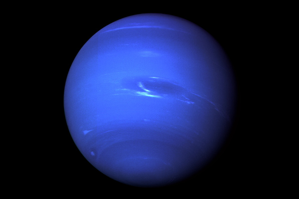Neptune by Voyager 2 narrow angle camera