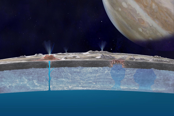 Taste of the Ocean on Europa's Surface